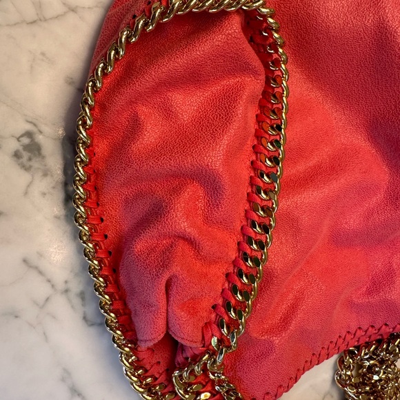 Stella McCartney mini Falabella in flamingo pink and gold - Picture 14 of 16